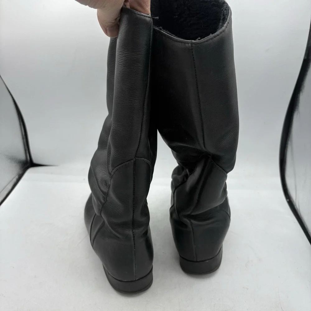 Siberian Husky Boots Womens Size 8.5 B Snow Winter‎ Lined Black Pull On